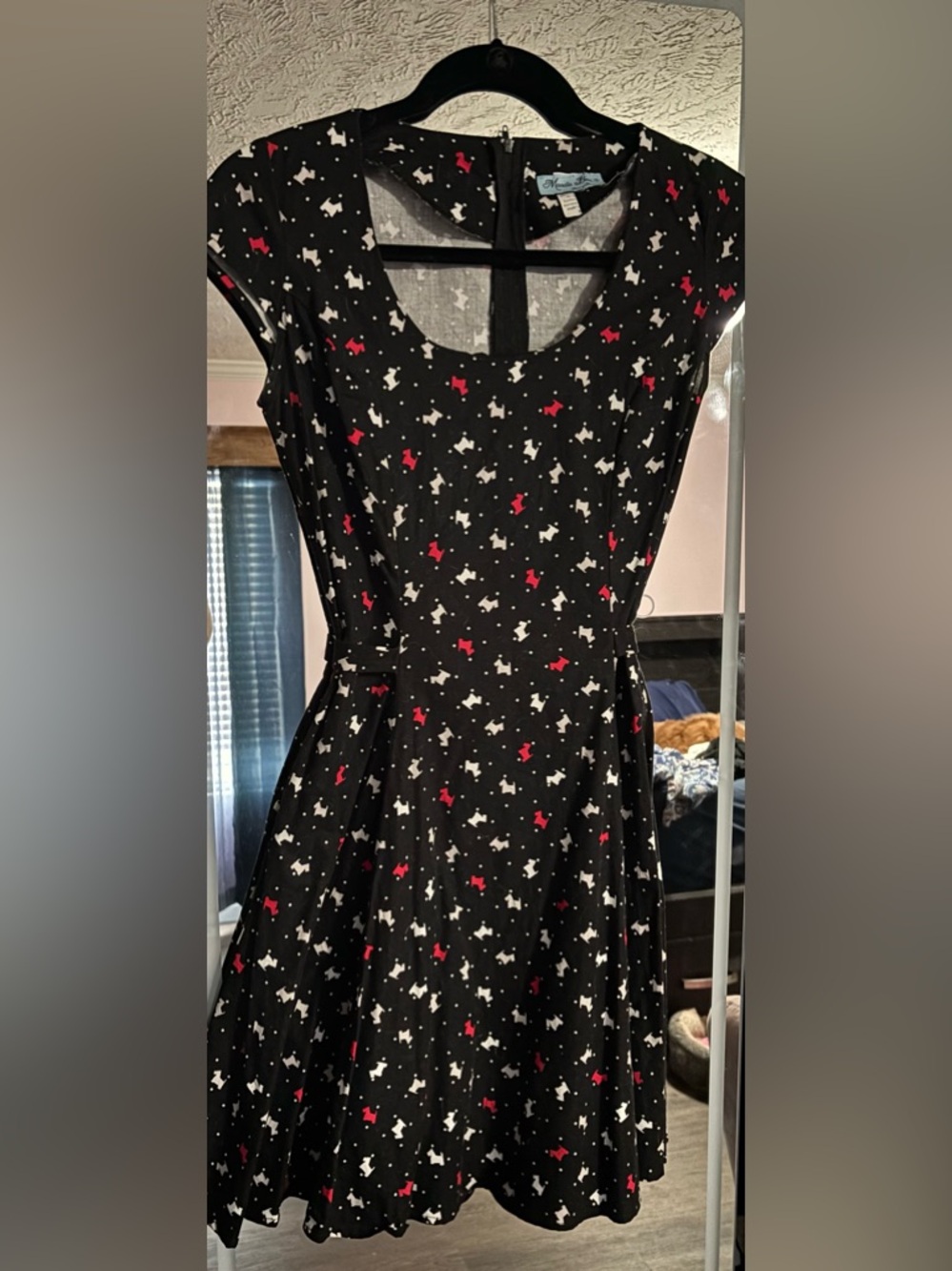 Scottish Dog Print Vintage Style Dress